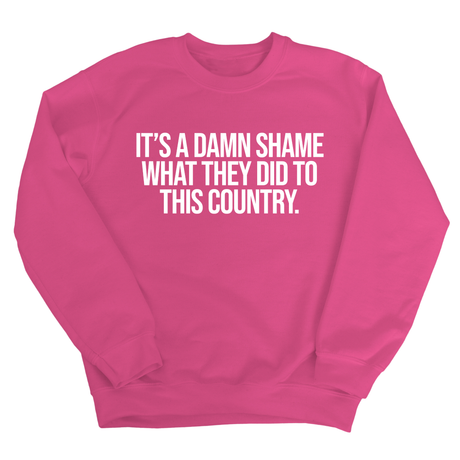 It’s a damn shame what they did to this country Unisex Sweatshirt-Sweatshirt-The Original God Ain't Petty But I Am