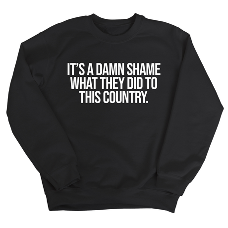 It’s a damn shame what they did to this country Unisex Sweatshirt-Sweatshirt-The Original God Ain't Petty But I Am