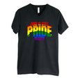 June is Still Pride Month *BLACK V-NECK* Unisex Tee (Rainbow Edition)-T-Shirt-The Original God Ain't Petty But I Am