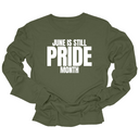June is Still Pride Month Unisex Long Sleeved Tee-Long Sleeved T-Shirt-The Original God Ain't Petty But I Am
