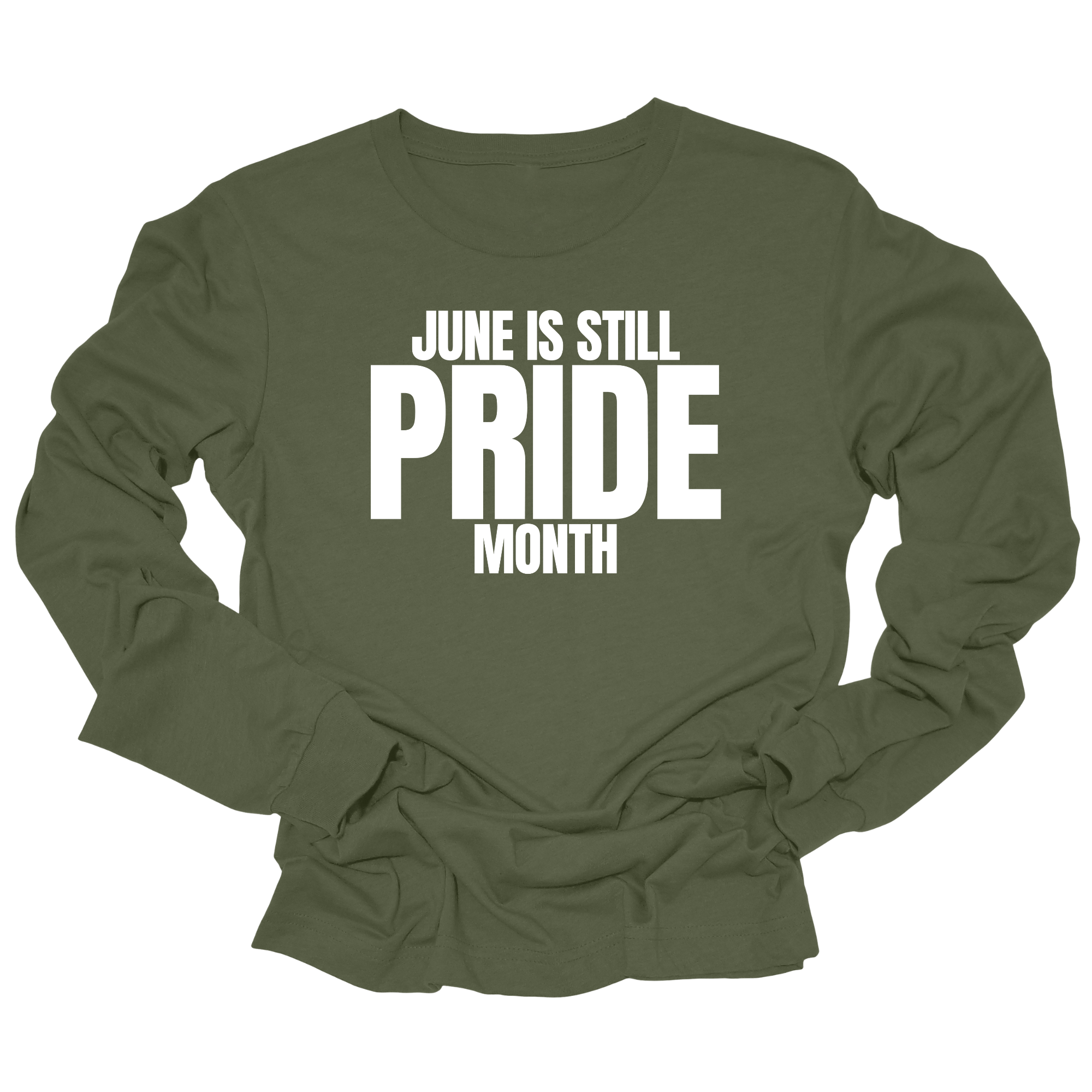 June is Still Pride Month Unisex Long Sleeved Tee-Long Sleeved T-Shirt-The Original God Ain't Petty But I Am