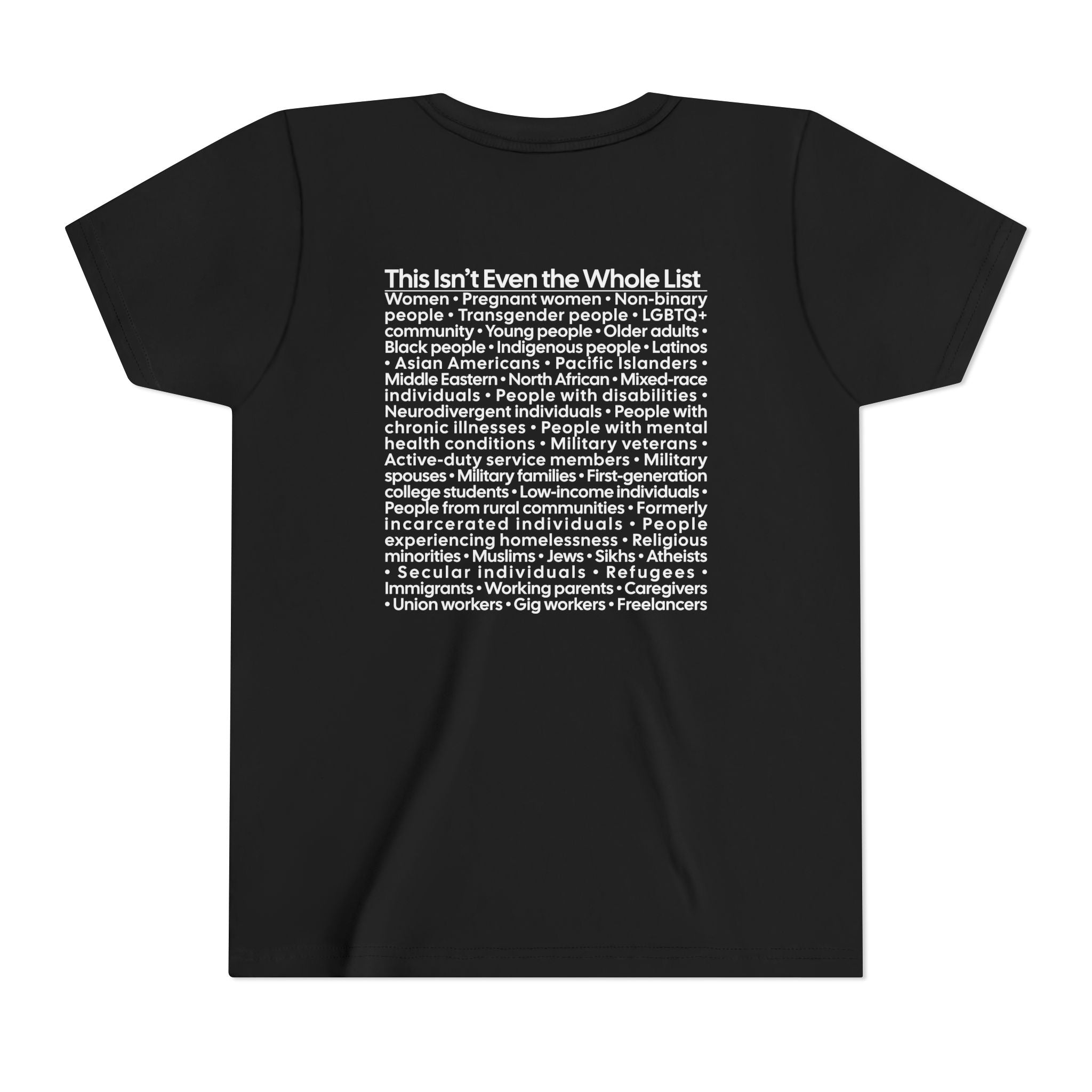 *Kid Size* You're Probably DEI Too Youth Tee (Front & Back Design)-Kids clothes-The Original God Ain't Petty But I Am
