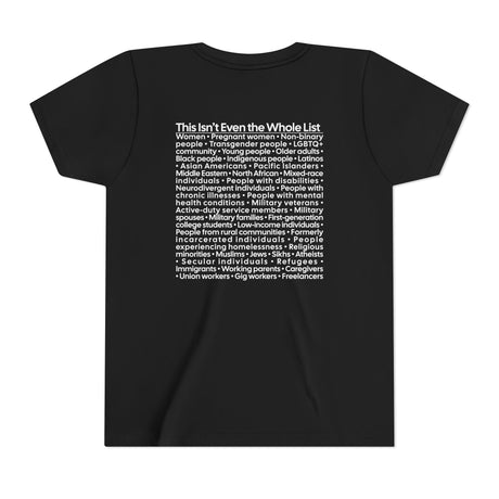 *Kid Size* You're Probably DEI Too Youth Tee (Front & Back Design)-Kids clothes-The Original God Ain't Petty But I Am