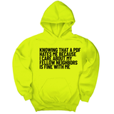 Knowing That A PDF Hates Me Is Fine WIth Me Unisex Hoodie-Hoodie-The Original God Ain't Petty But I Am
