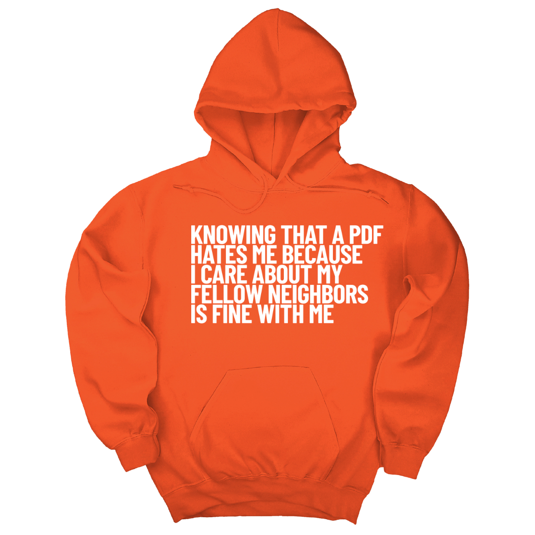 Knowing That A PDF Hates Me Is Fine WIth Me Unisex Hoodie-Hoodie-The Original God Ain't Petty But I Am
