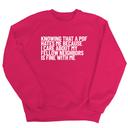 Knowing That A PDF Hates Me Is Fine WIth Me Unisex Sweatshirt-Sweatshirt-The Original God Ain't Petty But I Am