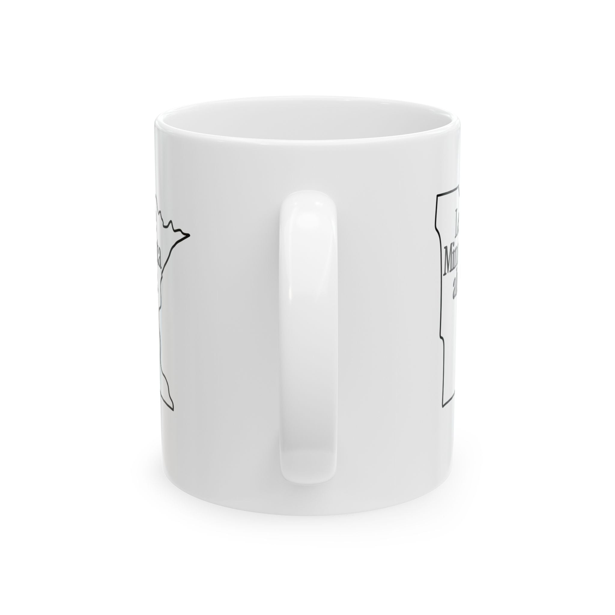 Leave Minnesota Alone (state) Mug 11oz (White & Black)-Mug-The Original God Ain't Petty But I Am