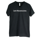 Leave Minnesota Alone (text) *BLACK V-NECK* Unisex Tee-T-Shirt-The Original God Ain't Petty But I Am