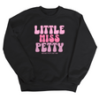 Little Miss Petty Unisex Sweatshirt (Pink Letters)-Sweatshirt-The Original God Ain't Petty But I Am
