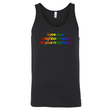 Love Your Neighbor Means All Your Neighbors Unisex Tank Top (RAINBOW)-T-Shirt-The Original God Ain't Petty But I Am