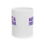 Maybe It’s a Friendly Bear Mug 11oz (Purple 💜)-Mug-The Original God Ain't Petty But I Am