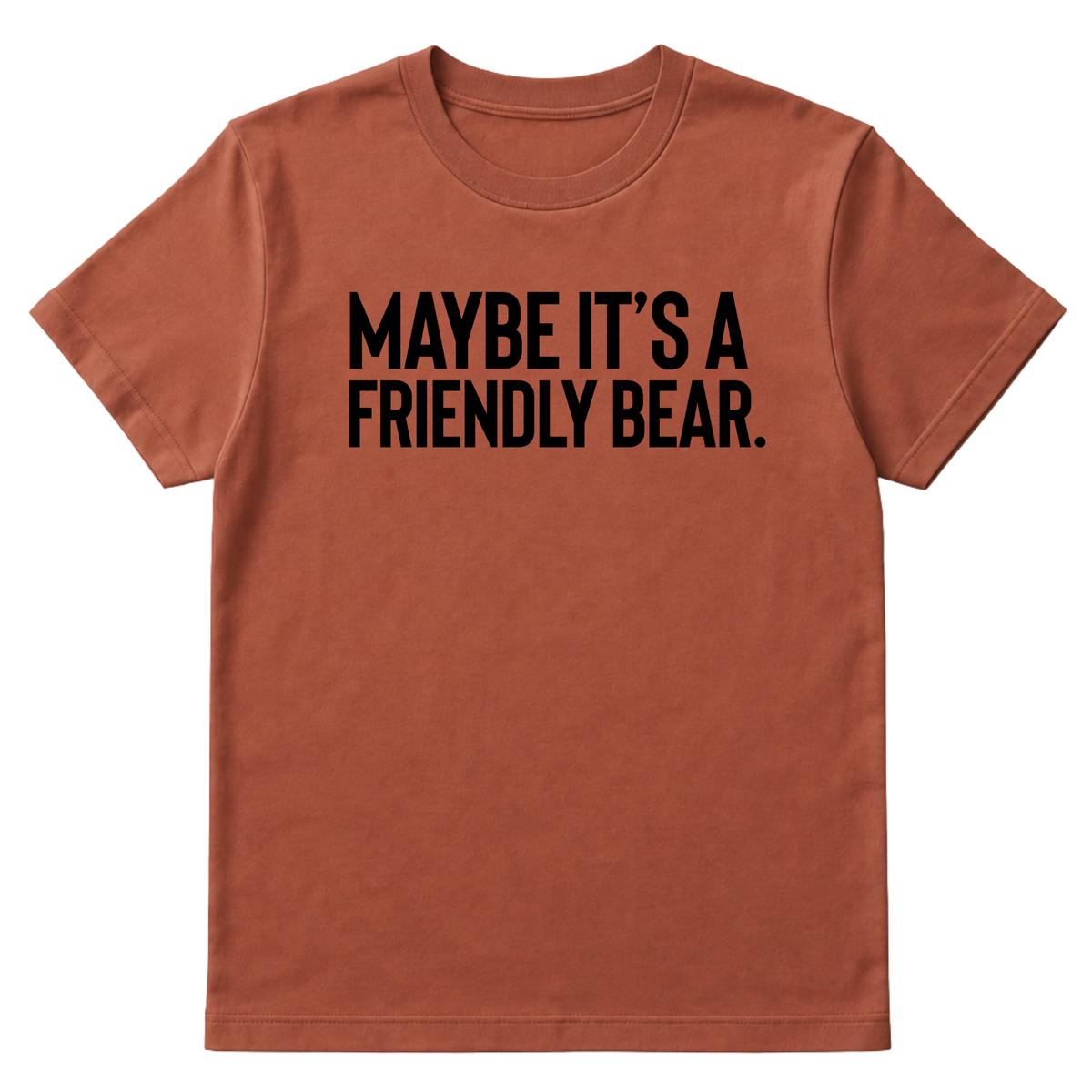 Maybe It’s a Friendly Bear Unisex Tee-T-Shirt-The Original God Ain't Petty But I Am