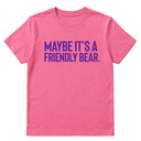 Maybe It’s a Friendly Bear Unisex tee ( PURPLE 💜)-T-Shirt-The Original God Ain't Petty But I Am
