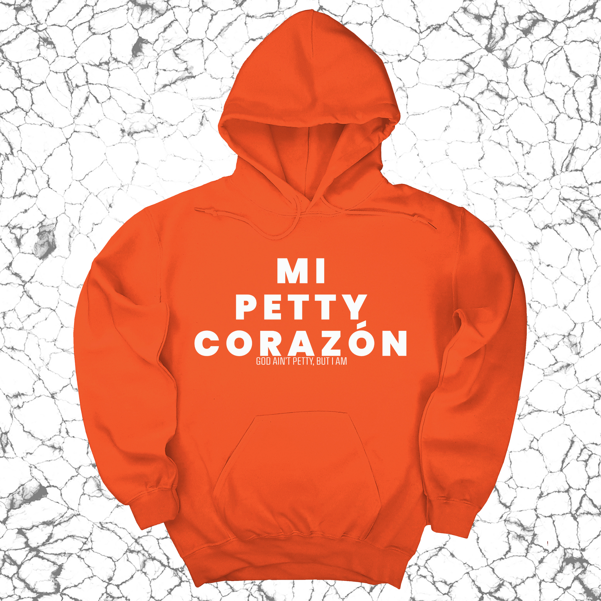 Mi Petty Corazon Unisex Hoodie-Hoodie-The Original God Ain't Petty But I Am