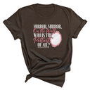 Mirror Mirror on the Wall Who is the Pettiest of All Unisex Tee-T-Shirt-The Original God Ain't Petty But I Am