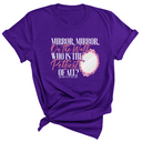 Mirror Mirror on the Wall Who is the Pettiest of All Unisex Tee-T-Shirt-The Original God Ain't Petty But I Am