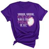 Mirror Mirror on the Wall Who is the Pettiest of All Unisex Tee-T-Shirt-The Original God Ain't Petty But I Am