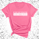 My New Year's Resolution: To Be More Petty Unisex Tee-T-Shirt-The Original God Ain't Petty But I Am