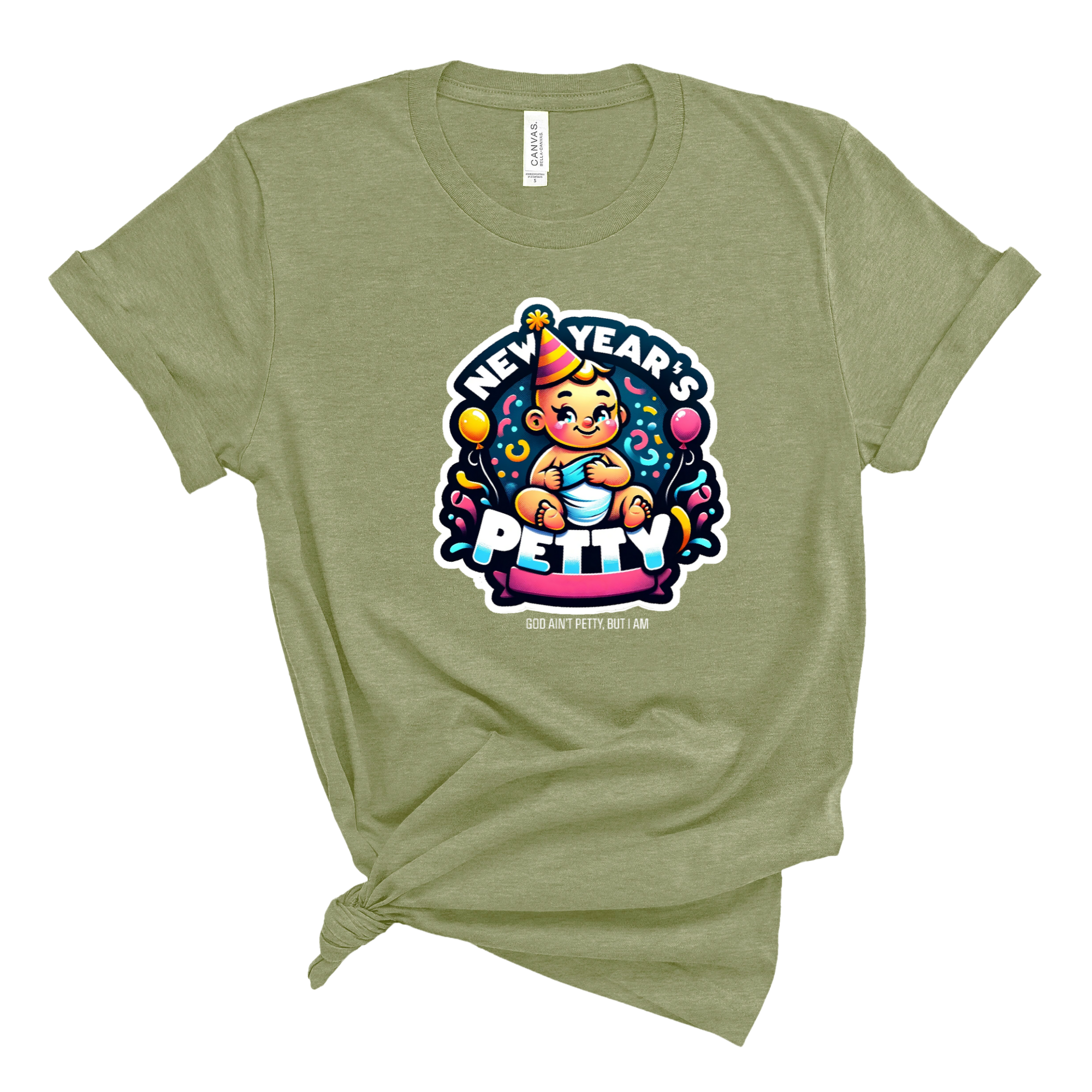 New Year's Petty Unisex Tee-T-Shirt-The Original God Ain't Petty But I Am
