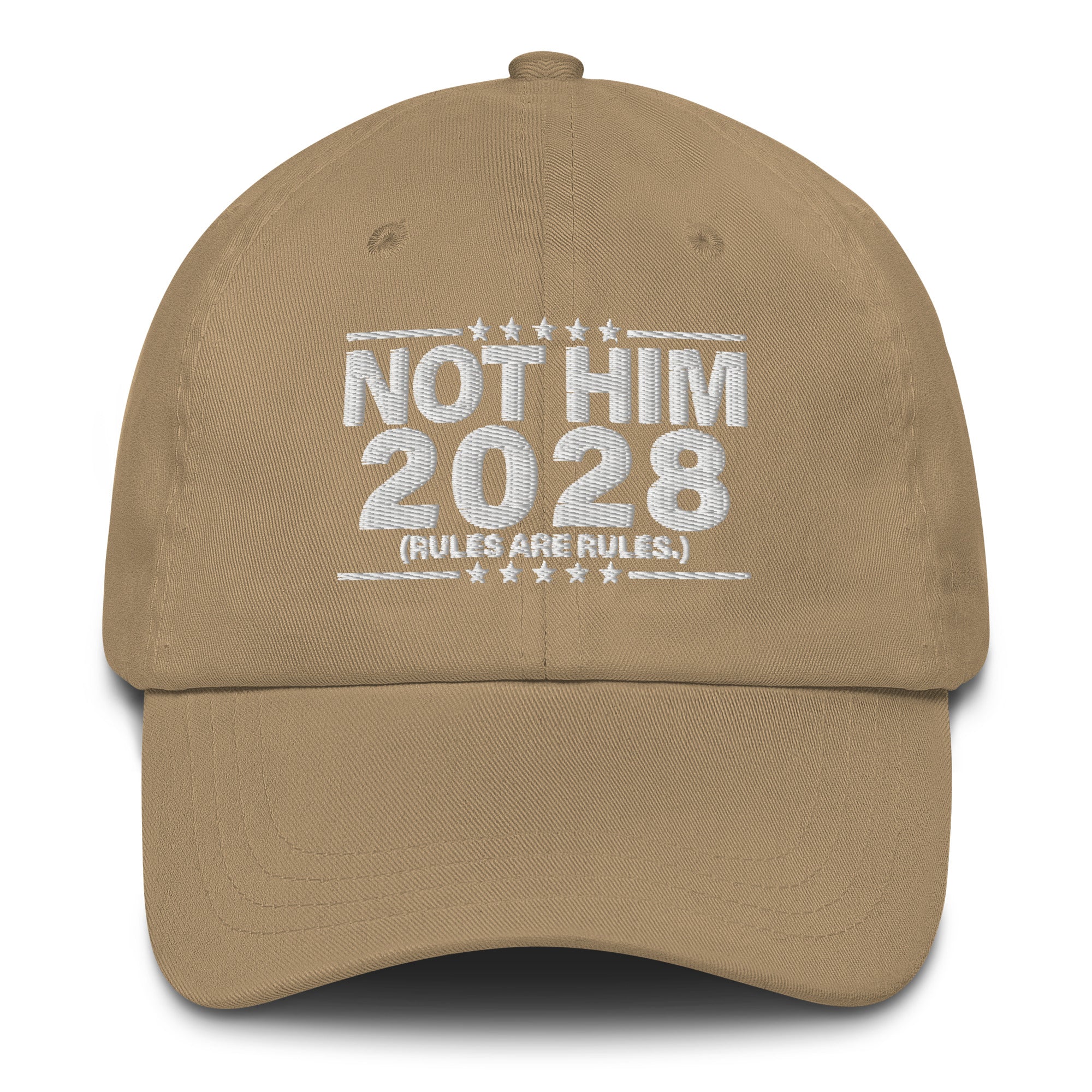 Not Him 2028 Rules Are Rules Dad Hat-Hats-The Original God Ain't Petty But I Am