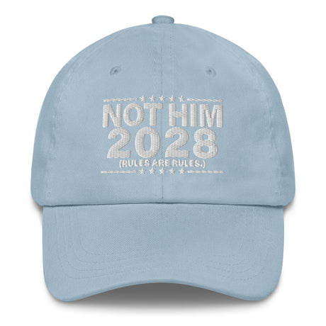 Not Him 2028 Rules Are Rules Dad Hat-Hats-The Original God Ain't Petty But I Am