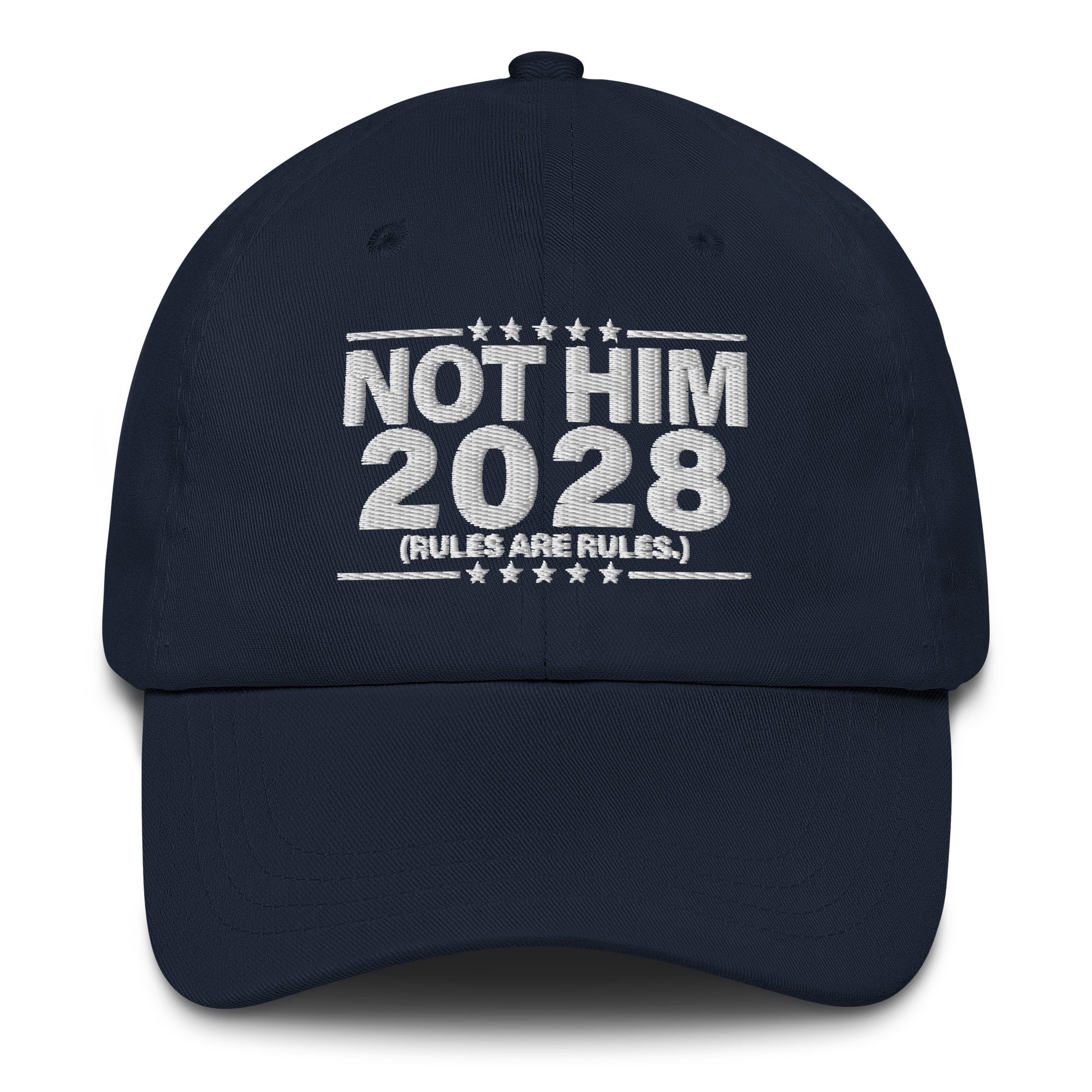 Not Him 2028 Rules Are Rules Dad Hat-Hats-The Original God Ain't Petty But I Am