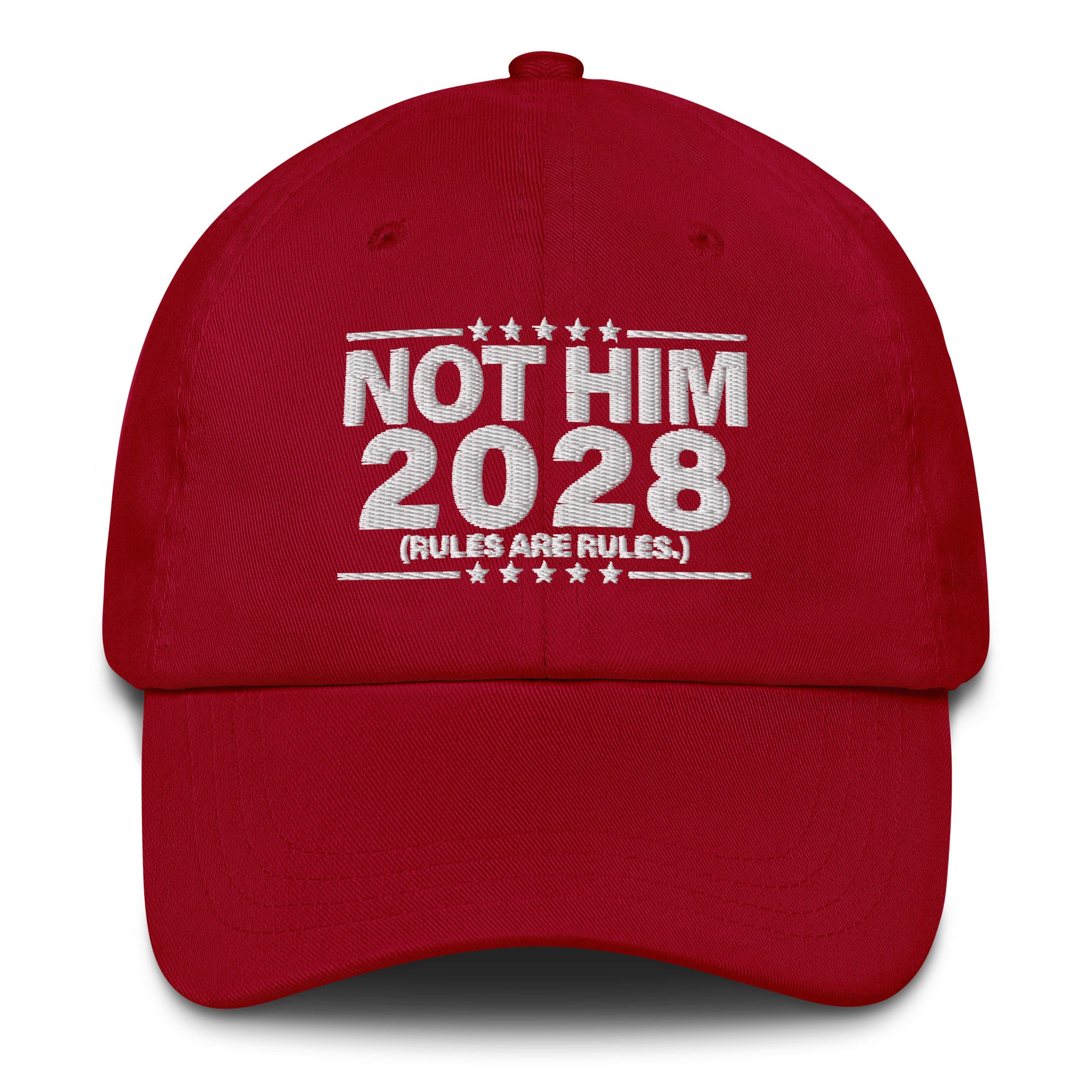 Not Him 2028 Rules Are Rules Dad Hat-Hats-The Original God Ain't Petty But I Am
