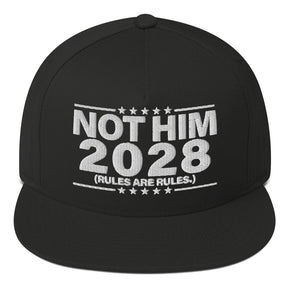 Not Him 2028 “Rules Are Rules” Snapback Hat-Hats-The Original God Ain't Petty But I Am