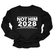 Not Him 2028 Rules are Rules Long Sleeved Unisex Tee-Long Sleeved T-Shirt-The Original God Ain't Petty But I Am