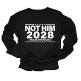 Not Him 2028 Rules are Rules Long Sleeved Unisex Tee-Long Sleeved T-Shirt-The Original God Ain't Petty But I Am