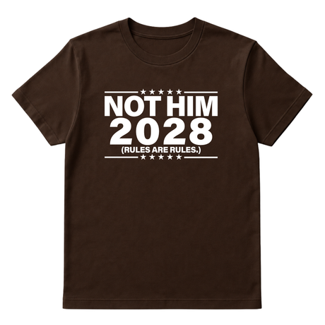 Not Him 2028 Rules are Rules Unisex Tee-T-Shirt-The Original God Ain't Petty But I Am