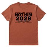 Not Him 2028 Rules are Rules Unisex Tee-T-Shirt-The Original God Ain't Petty But I Am