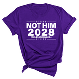 Not Him 2028 Rules are Rules Unisex Tee-T-Shirt-The Original God Ain't Petty But I Am
