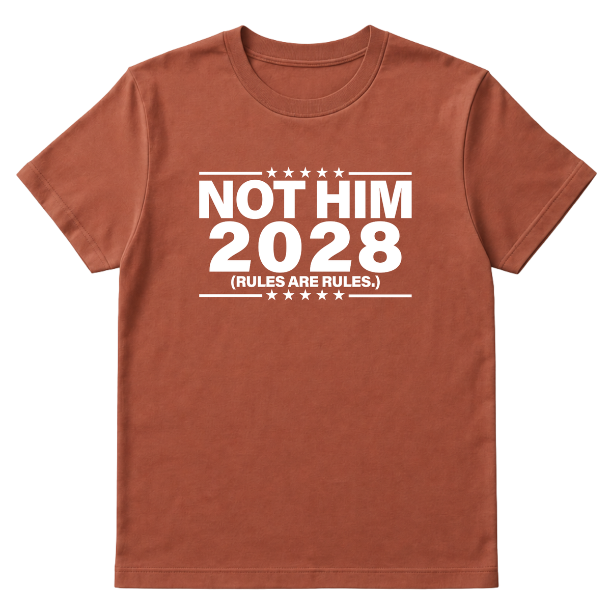 Not Him 2028 Rules are Rules Unisex Tee