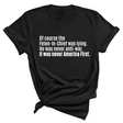 Of course the Felon-in-Chief was lying. He was never anti-war. It was never America First Unisex Tee-T-Shirt-The Original God Ain't Petty But I Am