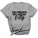 On Fridays We Wear Petty Unisex Tee-T-Shirt-The Original God Ain't Petty But I Am