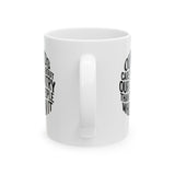 Our Kids Care More About Our Country More than the People Who Run It Mug 11oz CIRCLE (White & Black)-Mug-The Original God Ain't Petty But I Am