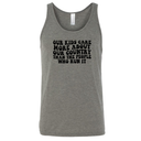 Our Kids Care More About Our Country More than the People Who Run It Unisex Tank Top (RETRO)-T-Shirt-The Original God Ain't Petty But I Am