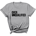 Over Qualified Unisex Tee-T-Shirt-The Original God Ain't Petty But I Am