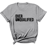 Over Qualified Unisex Tee-T-Shirt-The Original God Ain't Petty But I Am