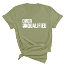 Over Qualified Unisex Tee-T-Shirt-The Original God Ain't Petty But I Am