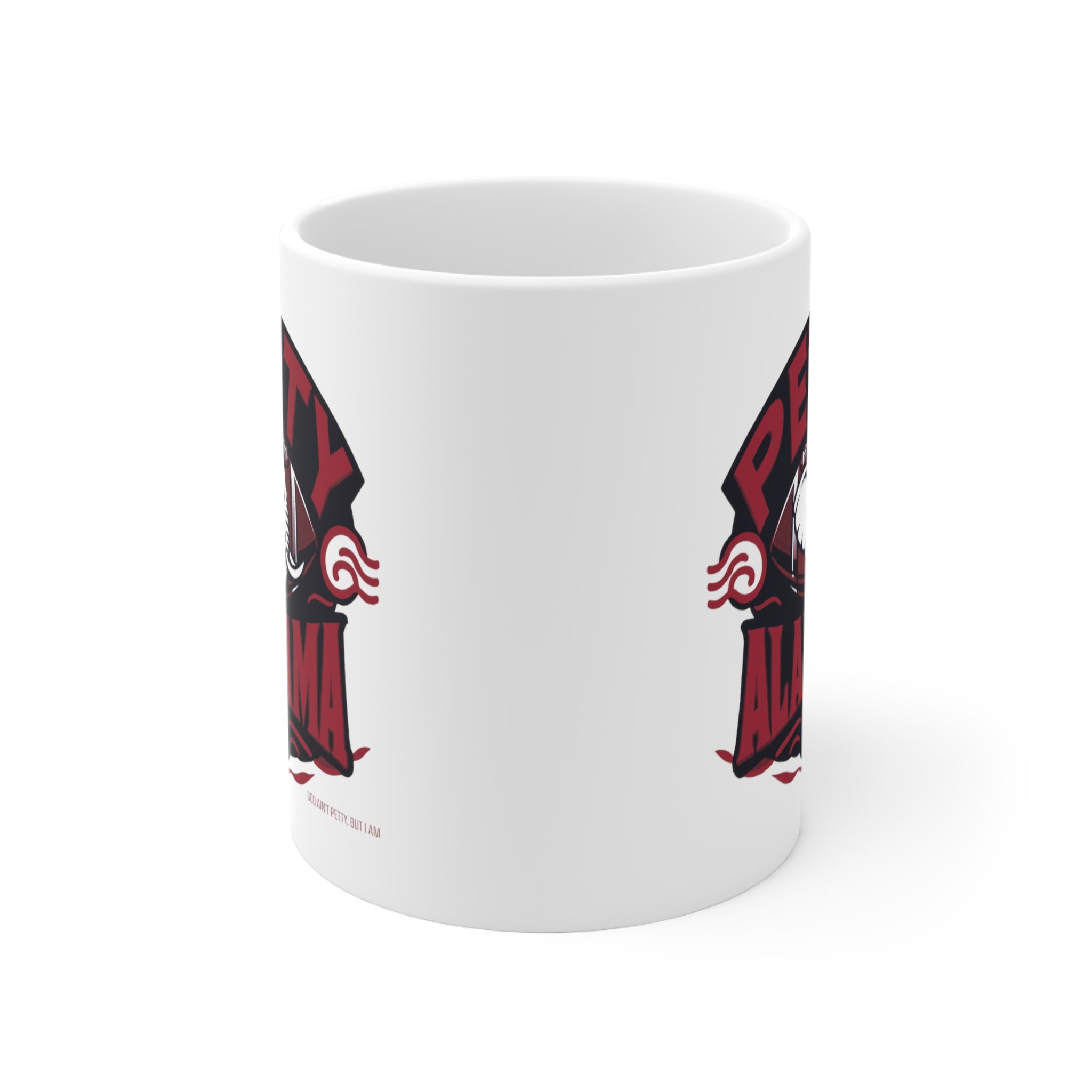 Petty Alabama Fan Mug 11oz (White)-Mug-The Original God Ain't Petty But I Am