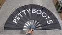 Petty Boots Clacking Fan – Large Folding Hand Fan-Clacking Fan-The Original God Ain't Petty But I Am