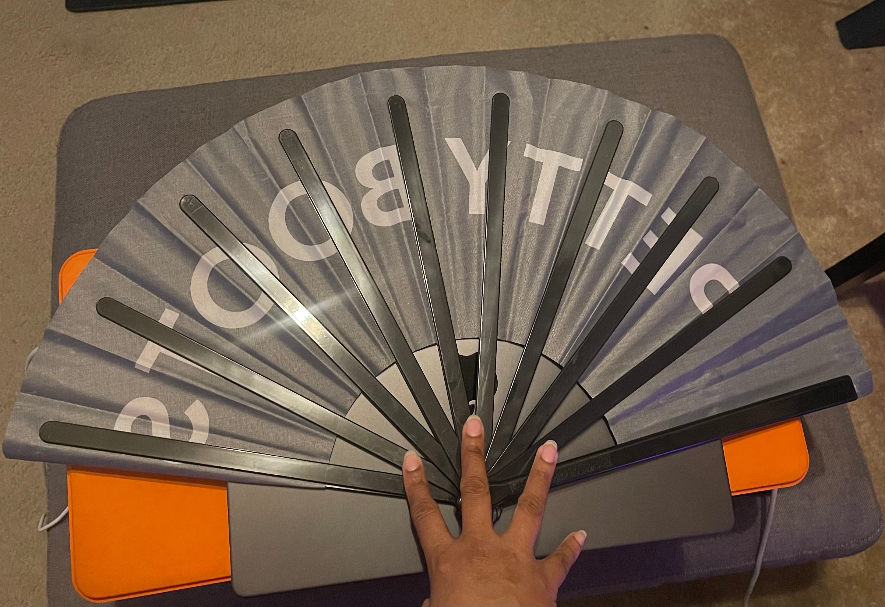Petty Boots Clacking Fan – Large Folding Hand Fan-Clacking Fan-The Original God Ain't Petty But I Am
