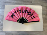 Petty Boots Clacking Fan – Large Folding Hand Fan-Clacking Fan-The Original God Ain't Petty But I Am
