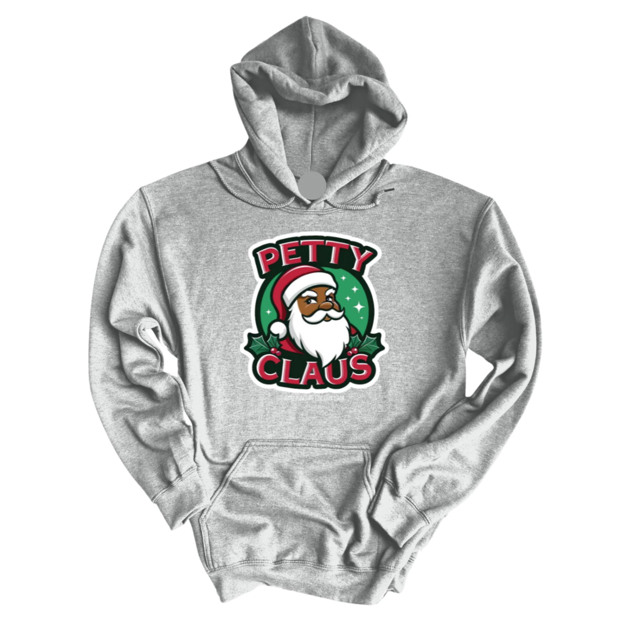 Petty Claus Image Unisex Hoodie-Hoodie-The Original God Ain't Petty But I Am