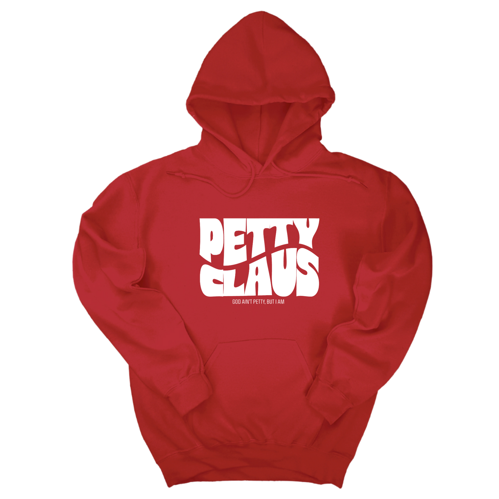 Petty Claus Retro Unisex Hoodie-Hoodie-The Original God Ain't Petty But I Am