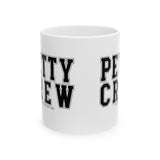 Petty Crew Mug 11oz (White & Black)-Mug-The Original God Ain't Petty But I Am