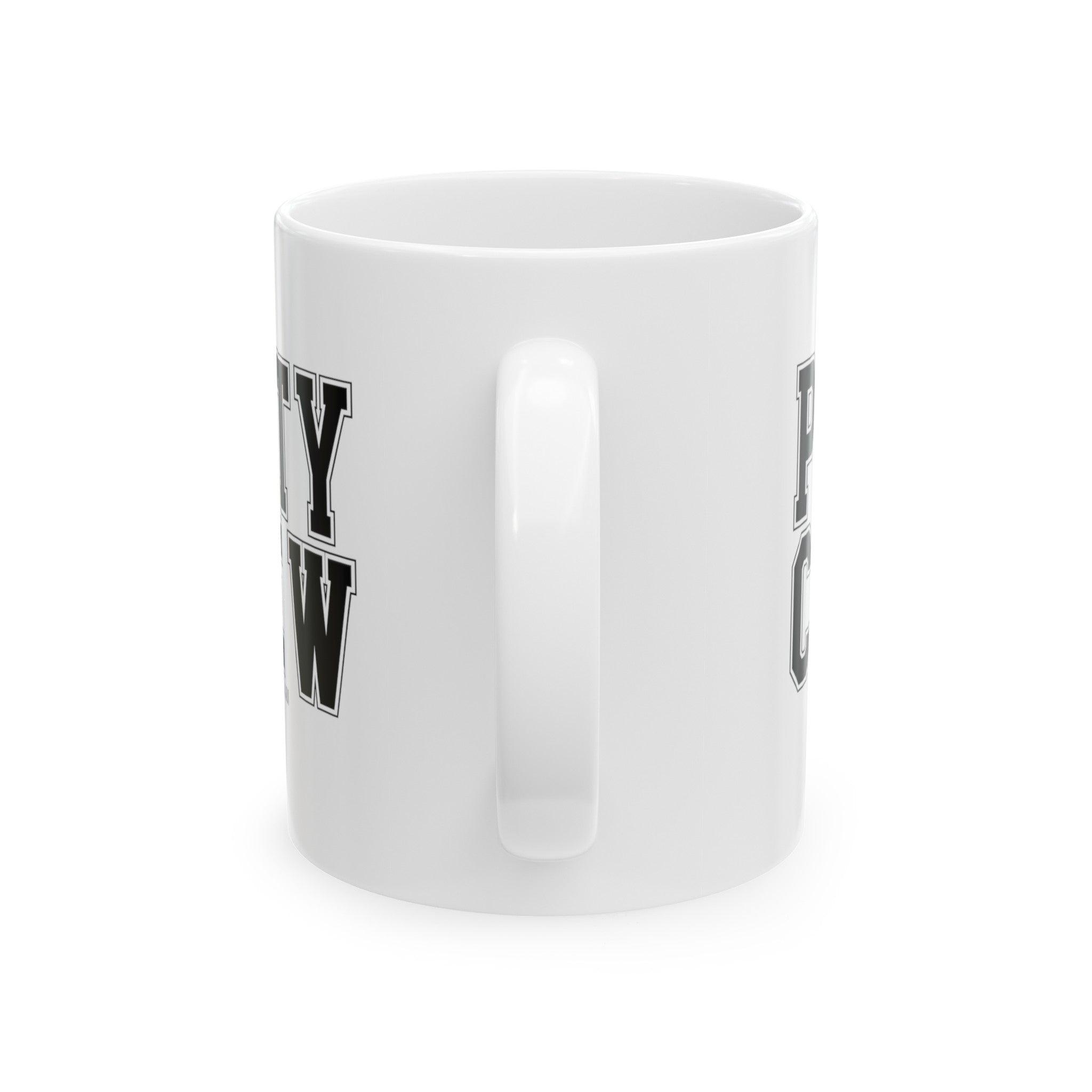 Petty Crew Mug 11oz (White & Black)-Mug-The Original God Ain't Petty But I Am