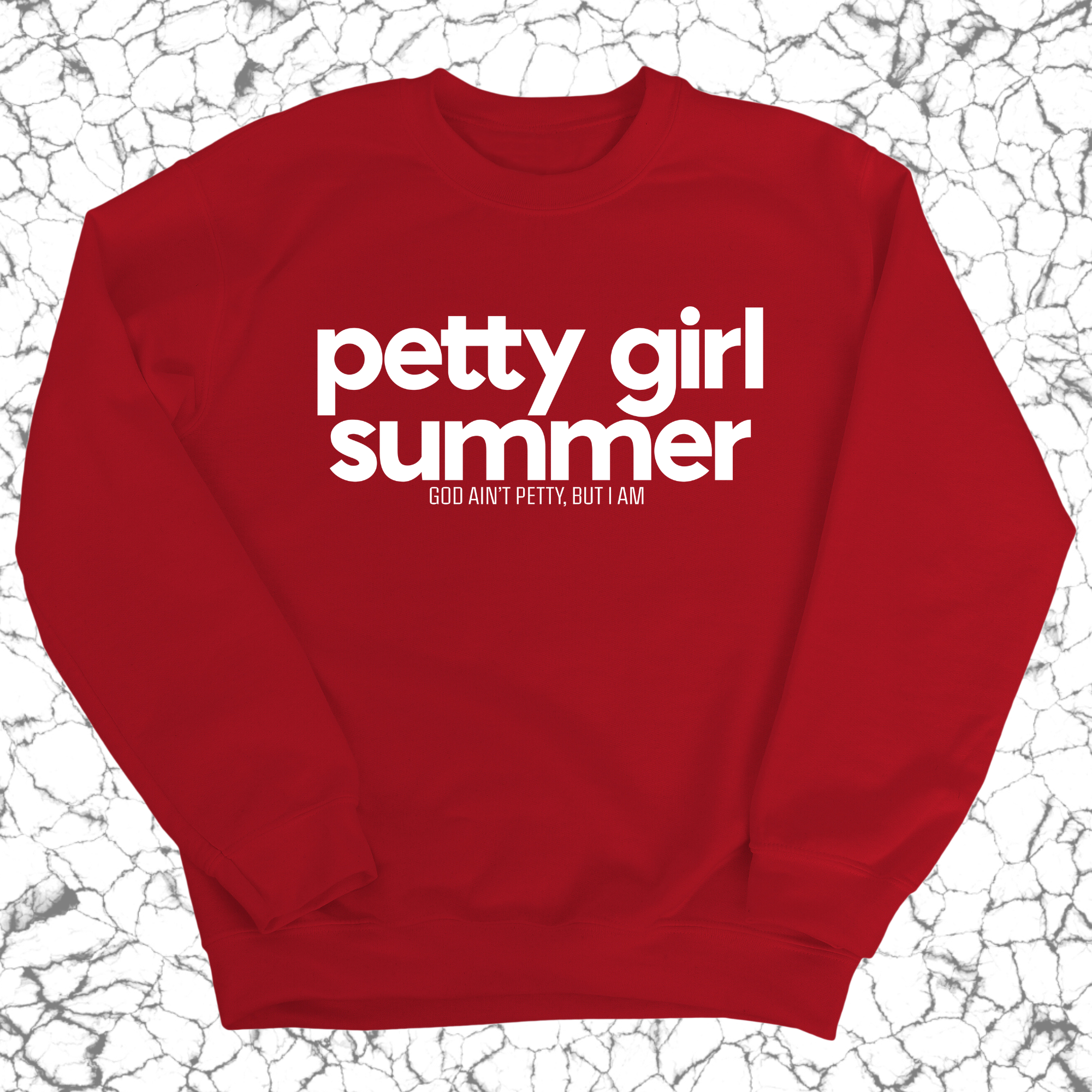 Petty Girl Summer Unisex Sweatshirt-Sweatshirt-The Original God Ain't Petty But I Am